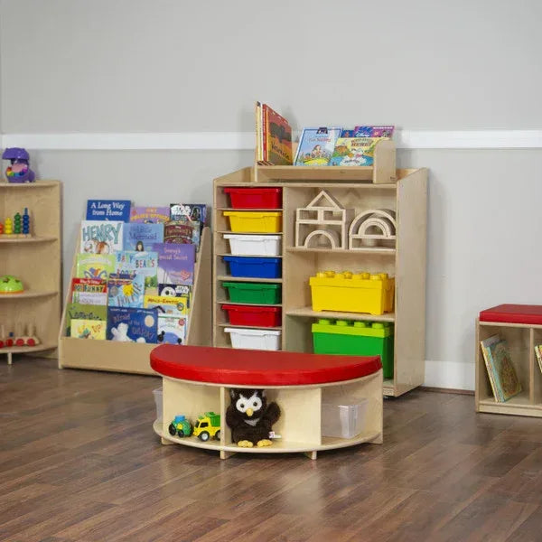 Read-A-Round Half Moon Bench with Trays