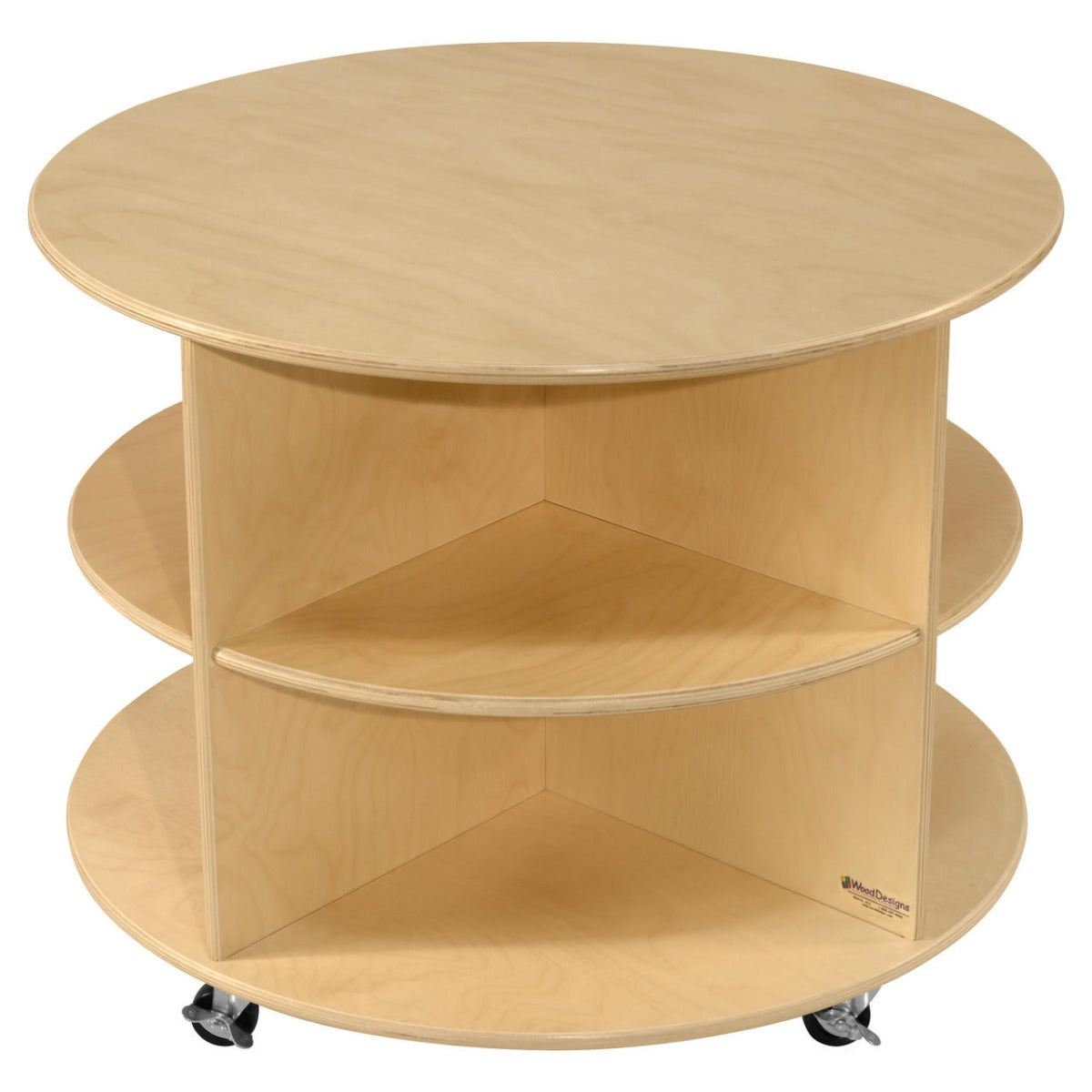 Wood Designs, 23 1/2" H Circular Storage Unit. 2 shelves, WD-991287