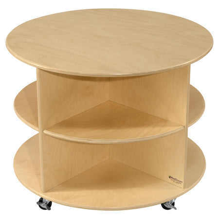 Wood Designs, 23 1/2" H Circular Storage Unit. 2 shelves, WD-991287