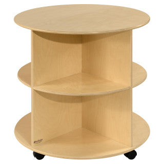 Wood Designs, 30" H Circular Storage Unit. 2 shelves, WD-991288