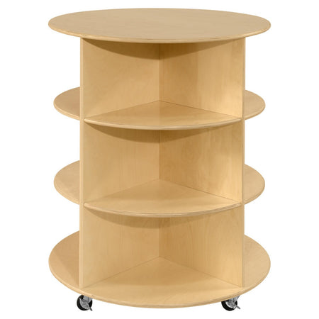 Wood Designs, 38" H Circular Storage Unit. 3 shelves, WD-991289