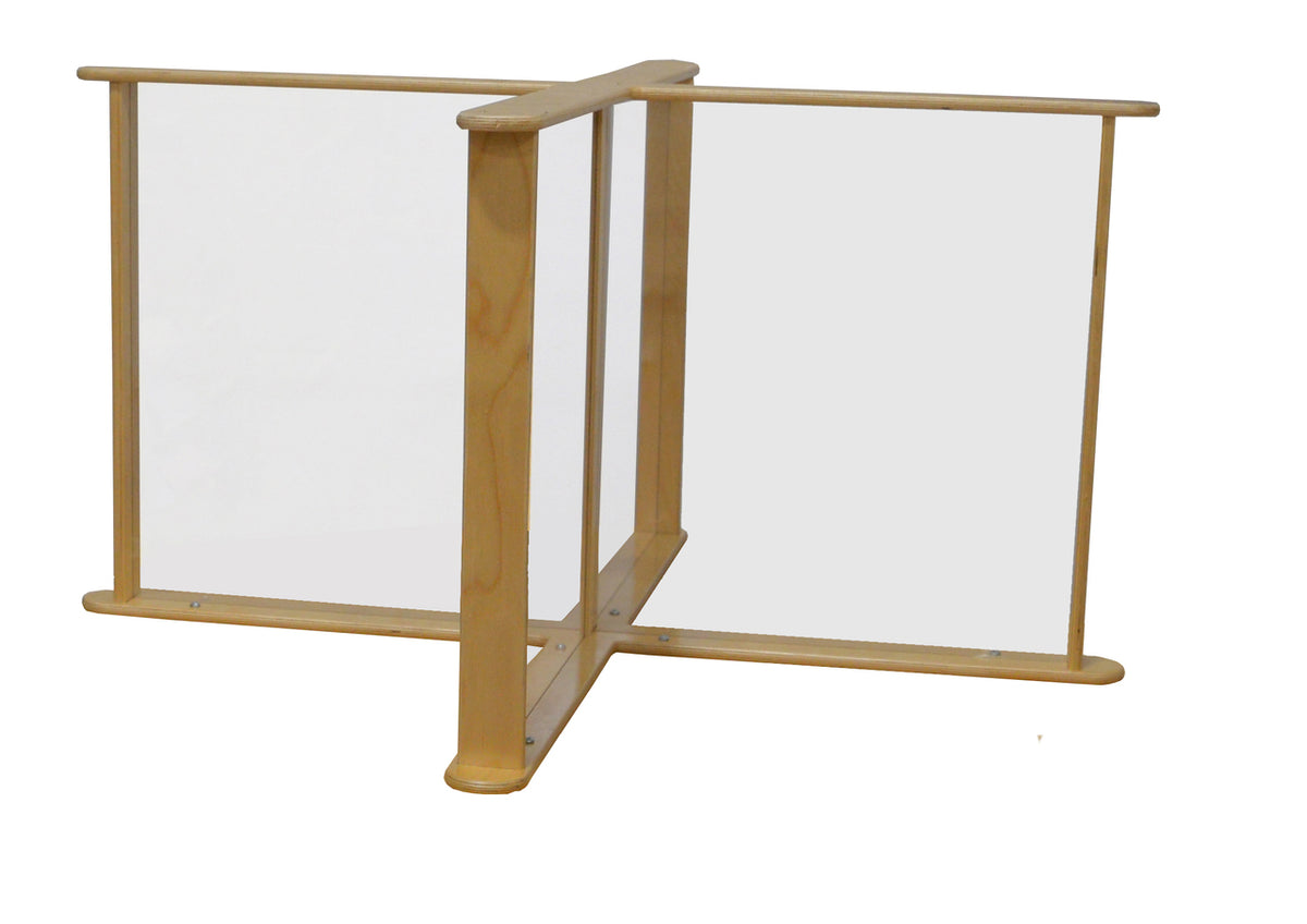 45.75" x 45.75" Sneeze Guard Table Partition Made in the U.S.A.