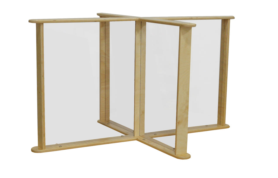 33.75" x 45.75" Sneeze Guard Table Partition Made in the U.S.A.