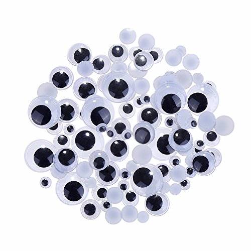Easy glue Wiggle Eyes 15mm 100pc