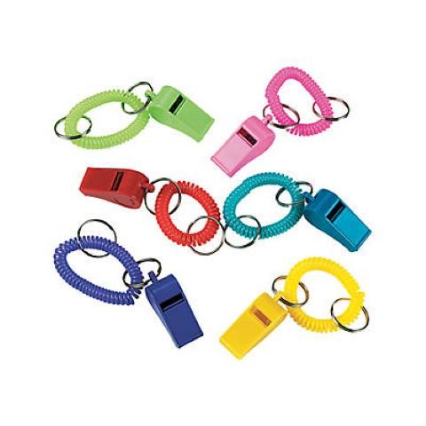 Whistle Expandable Keychains - 12/pkg.