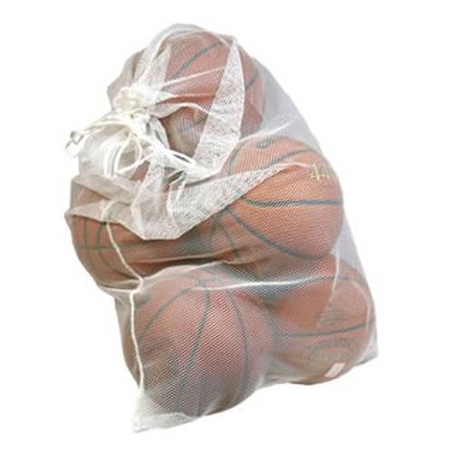 Mesh Ball Storage/Laundry Bag, White 24" x 36"