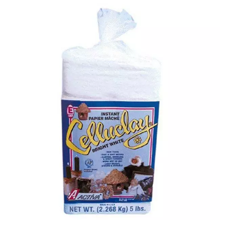 Activa 205 Celluclay The Original Instant Paper Mache Sculpting Material 5 lbs. - WHITE