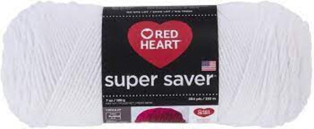 Red Heart Jumbo Super Saver Yarn - White (064742)