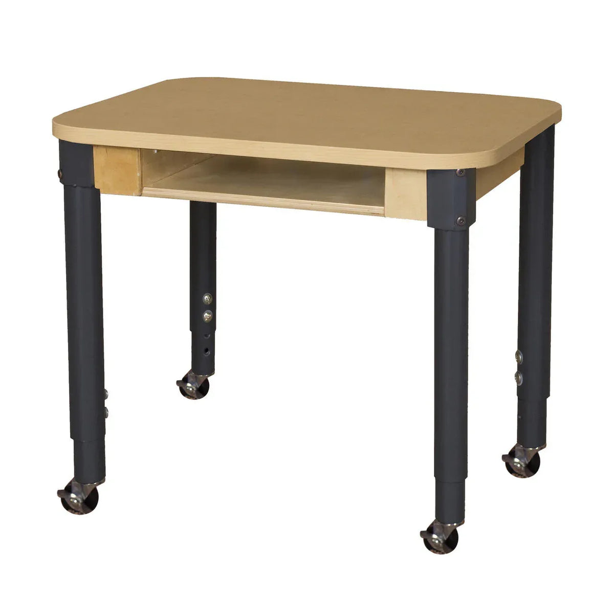 Classroom High Pressure Laminate Desk with Hardwood Legs- 14"