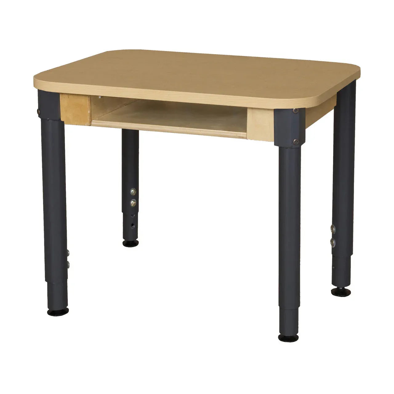 Classroom High Pressure Laminate Desk with Hardwood Legs- 14"