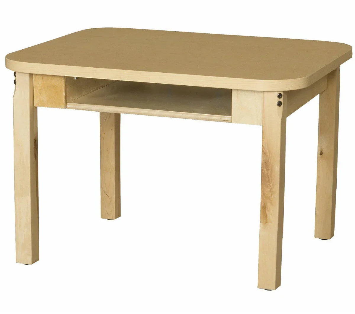 Classroom High Pressure Laminate Desk with Hardwood Legs- 14"