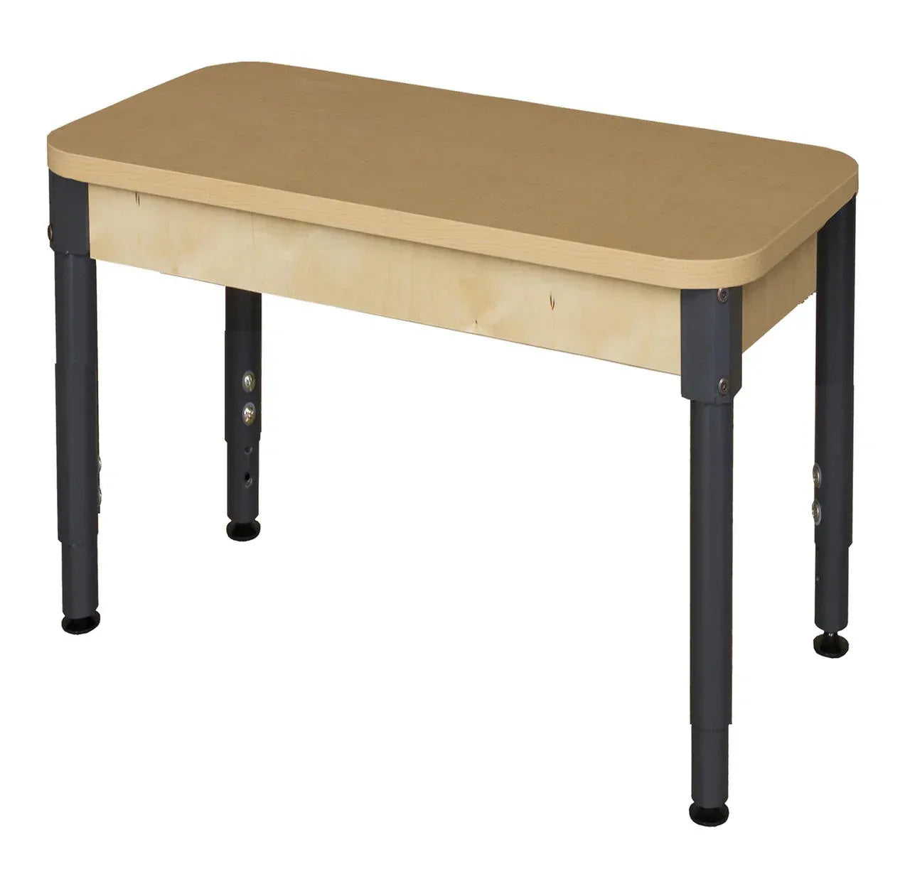 24" x 36" Rectangle High Pressure Laminate Table with Hardwood Legs- 14"