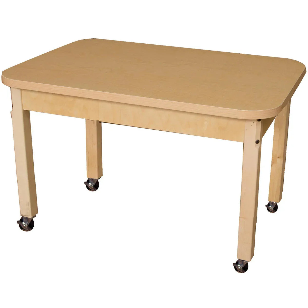 24" x 36" Rectangle High Pressure Laminate Table with Hardwood Legs- 14"