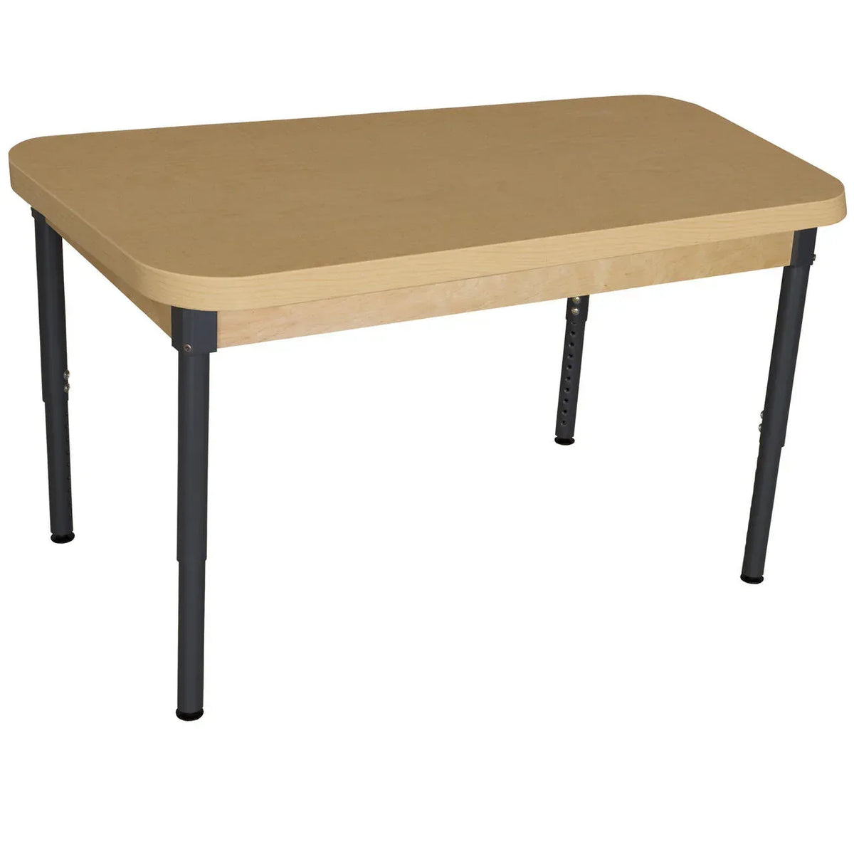 30" x 44" Rectangle High Pressure Laminate Table with Hardwood Legs-14"