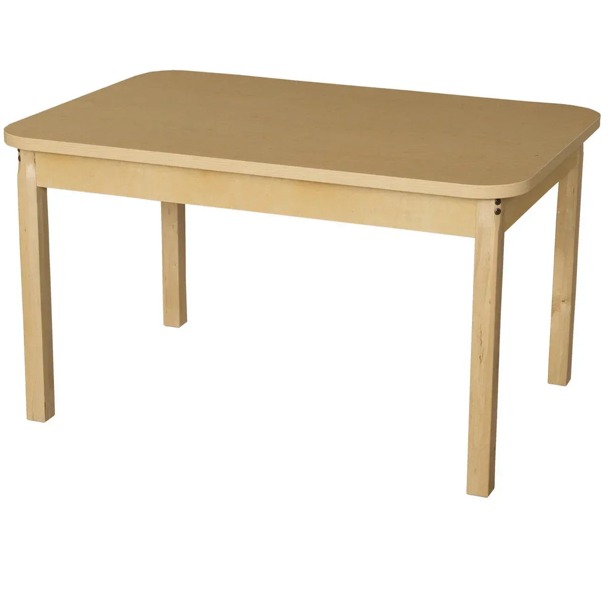 30" x 44" Rectangle High Pressure Laminate Table with Hardwood Legs-14"