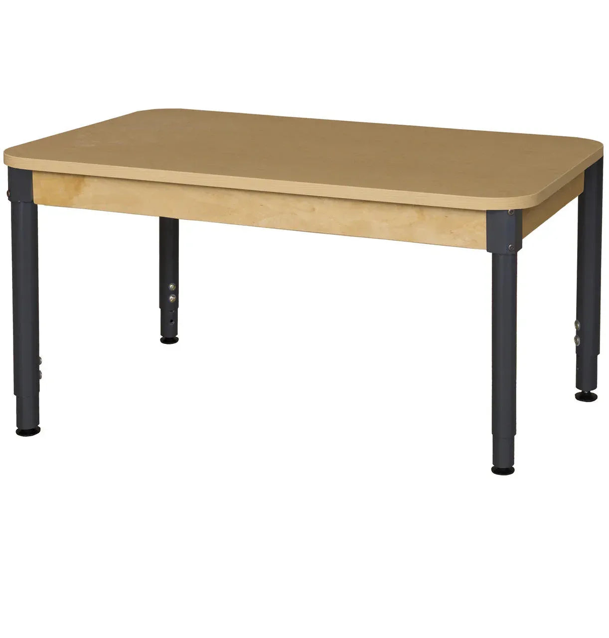 30" x 48" Rectangle High Pressure Laminate Table with Hardwood Legs-14"