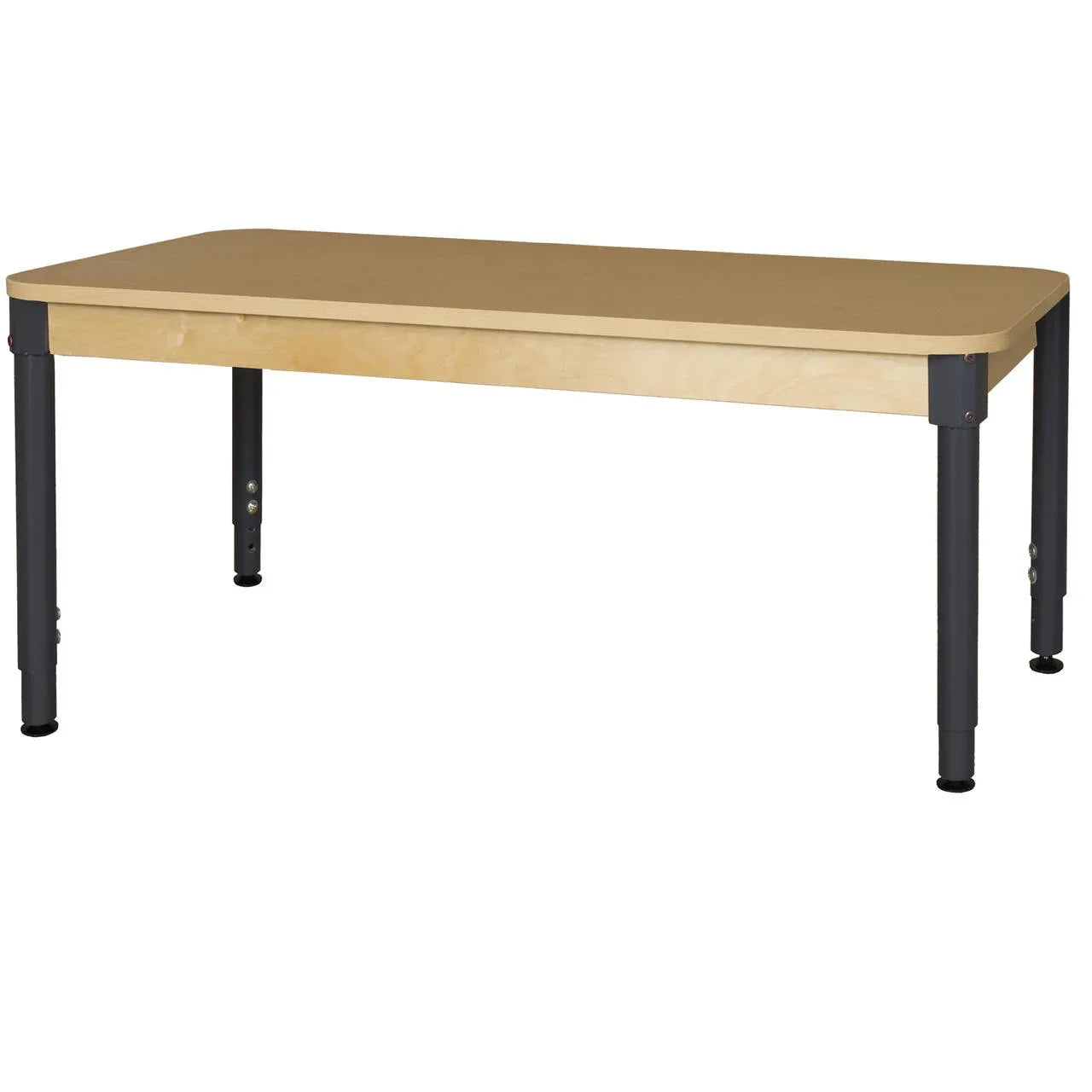 30" x 60" Rectangle High Pressure Laminate Table with Hardwood Legs-14"