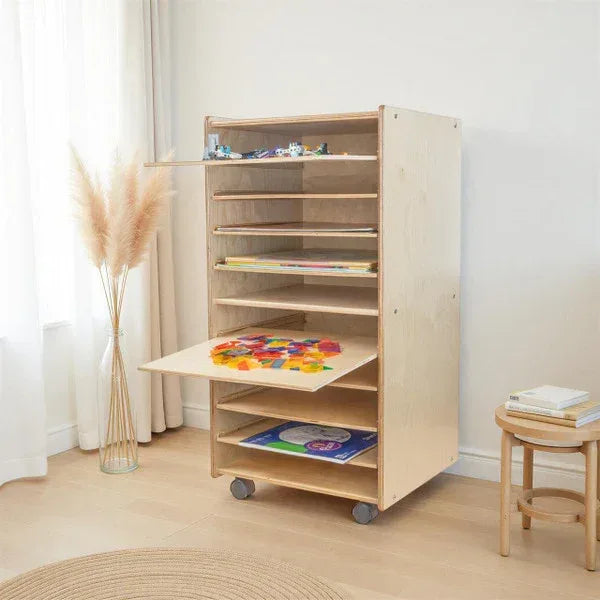 Contender Paper and Puzzle Storage Center - Assembled