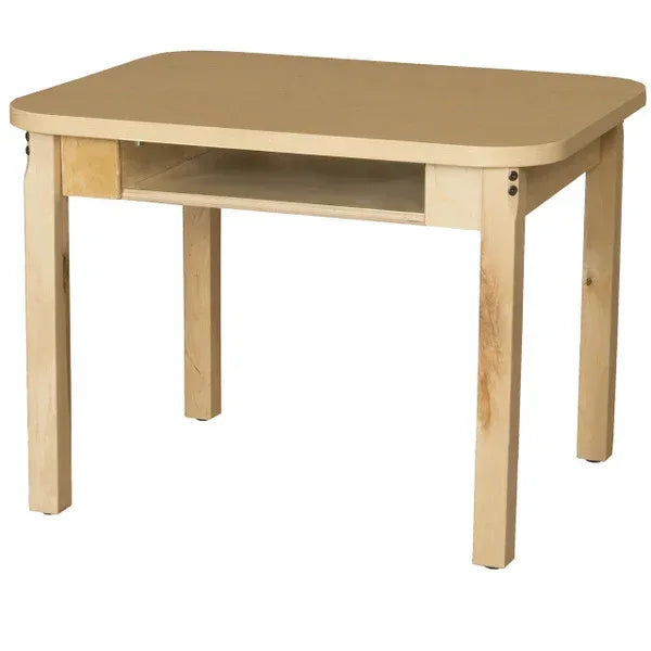 Classroom High Pressure Laminate Desk with Hardwood Legs- 16"