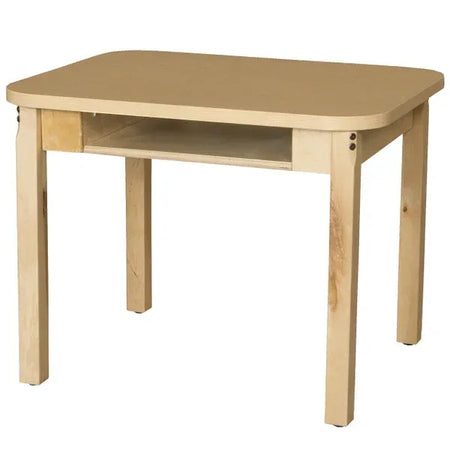 Classroom High Pressure Laminate Desk with Hardwood Legs- 20"