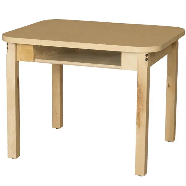 Classroom High Pressure Laminate Desk with Hardwood Legs- 22"
