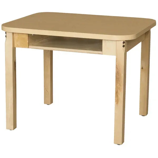 Classroom High Pressure Laminate Desk with Hardwood Legs- 24"
