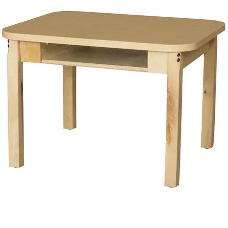 Classroom High Pressure Laminate Desk with Hardwood Legs- 29"