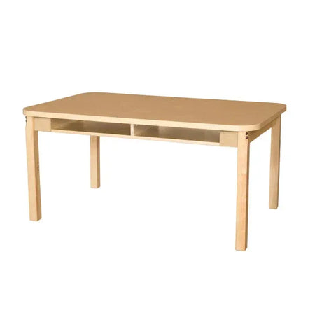 36" x 48" Four Seater High Pressure Laminate Desk with Hardwood Legs- 18"