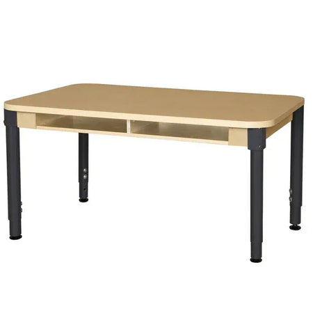 36" x 48" Four Seater High Pressure Laminate Desk with Adjustable Legs 18-29"