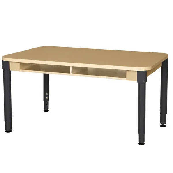 36" x 48" Four Seater High Pressure Laminate Desk with Adjustable Legs 18-29"