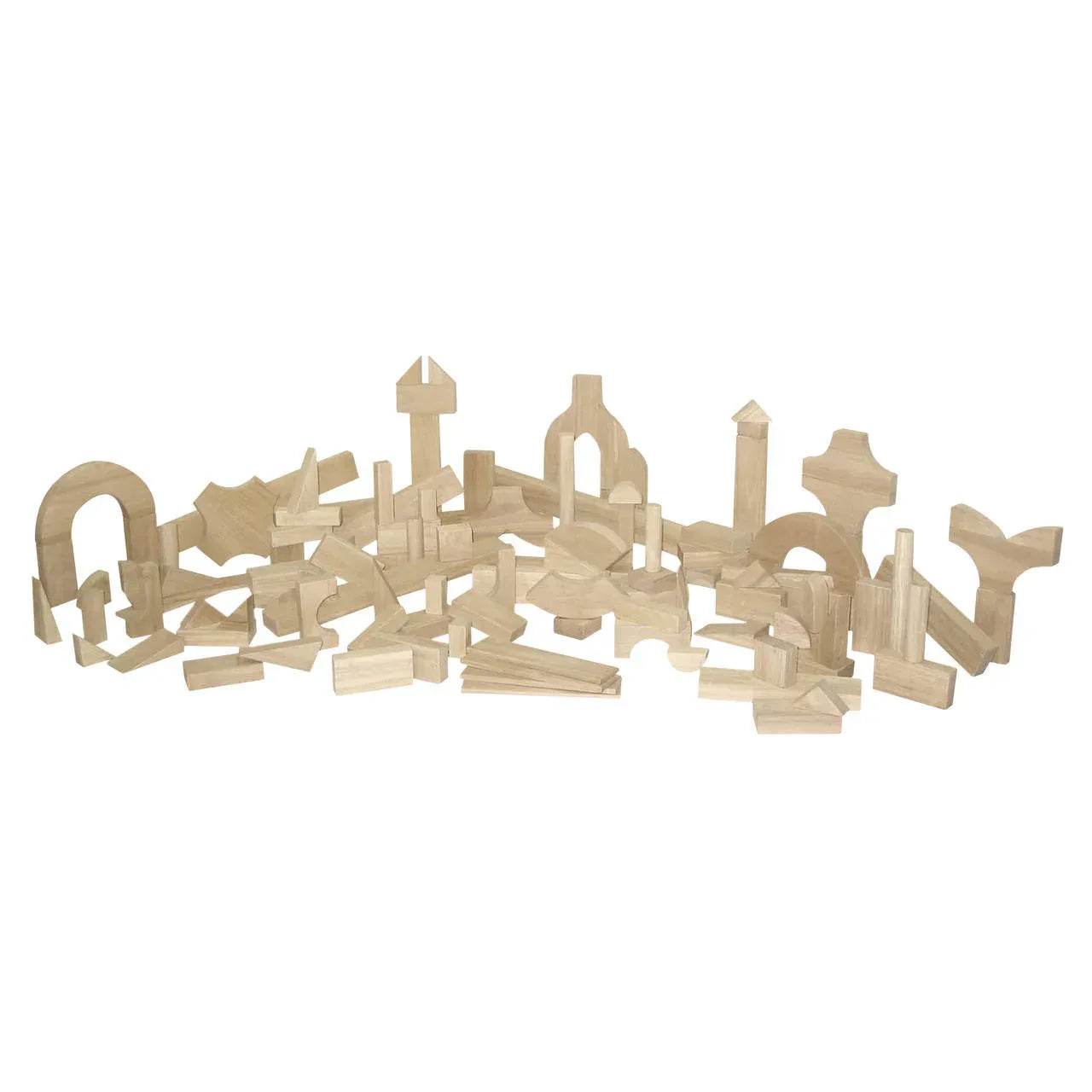 Preschool Blocks - 24 Shapes, 111 Pieces