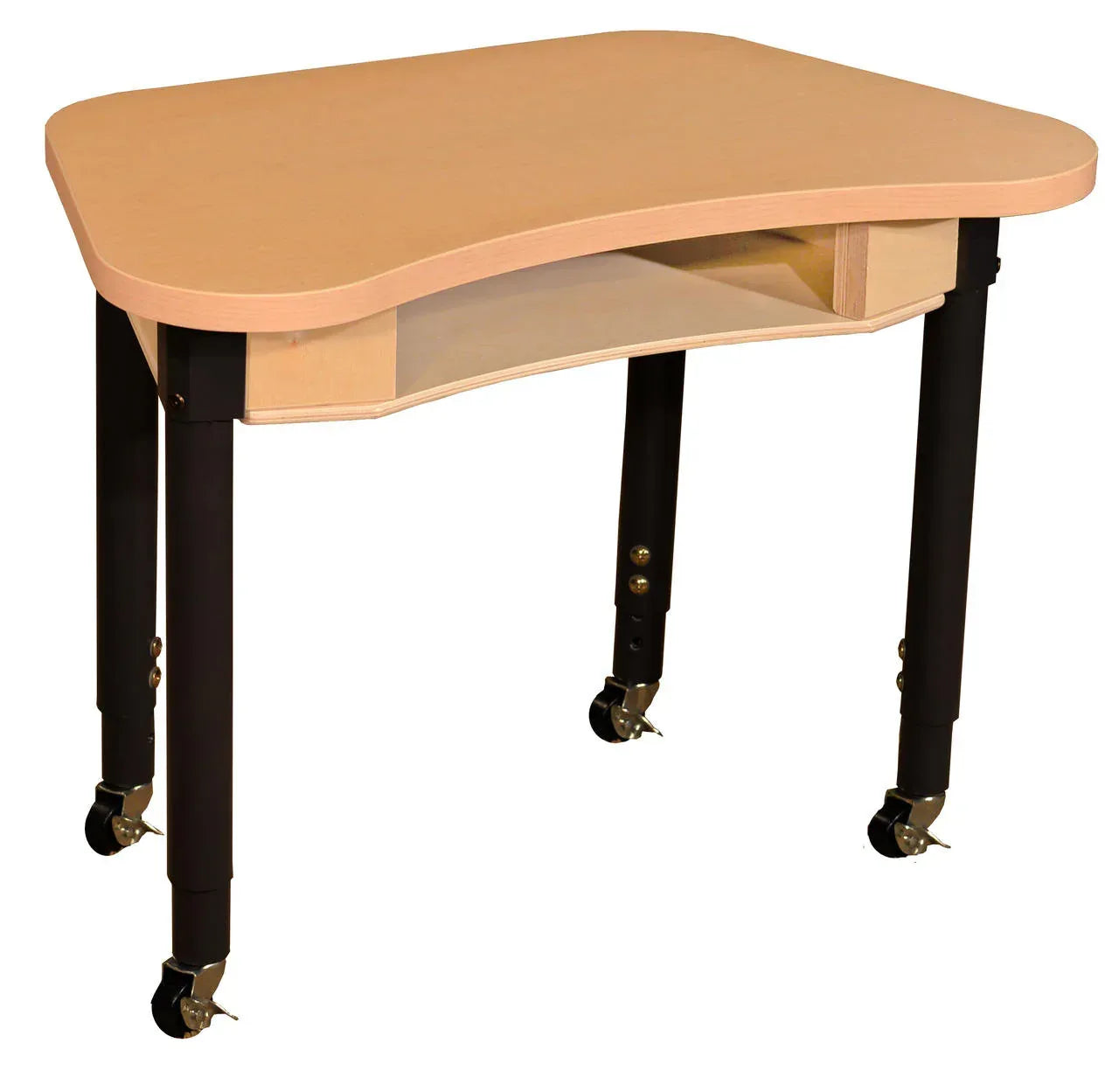Synergy 18" x 30" High Pressure Laminate Desk with Hardwood Legs- 14"