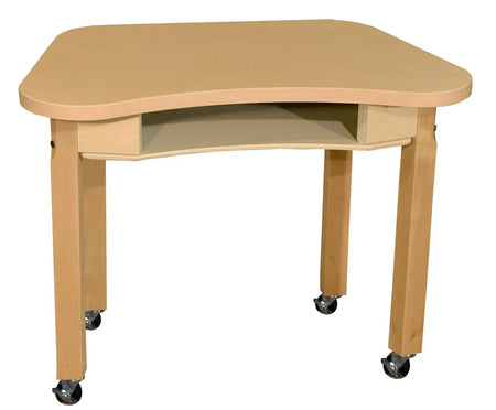 Synergy 18" x 30" High Pressure Laminate Desk with Hardwood Legs- 14"