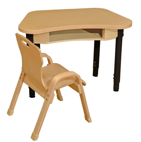 Synergy 18" x 30" High Pressure Laminate Desk with Hardwood Legs- 14"