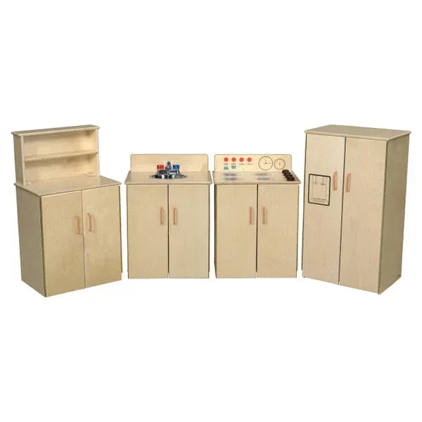 Set of (4) Classic Appliances with Deluxe Hutch