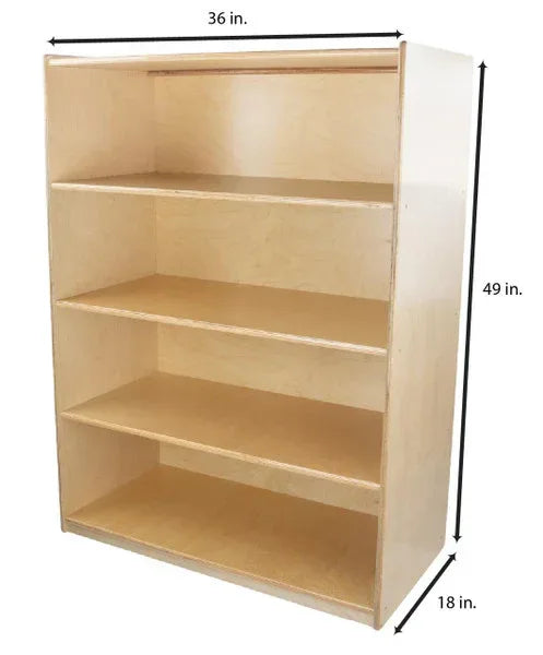 X-Deep Bookshelf- 49"H x 18" Deep
