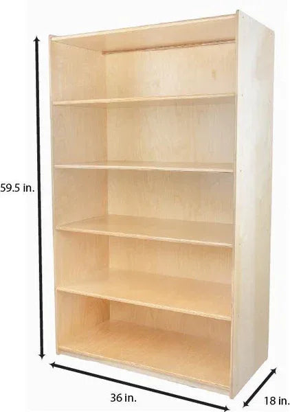 X-Deep Bookshelf- 59-1/2"H x 18" Deep