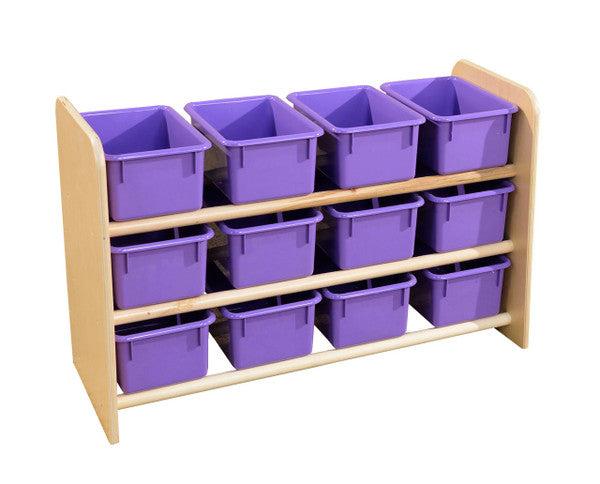 See-All Storage with (12) Purple Trays