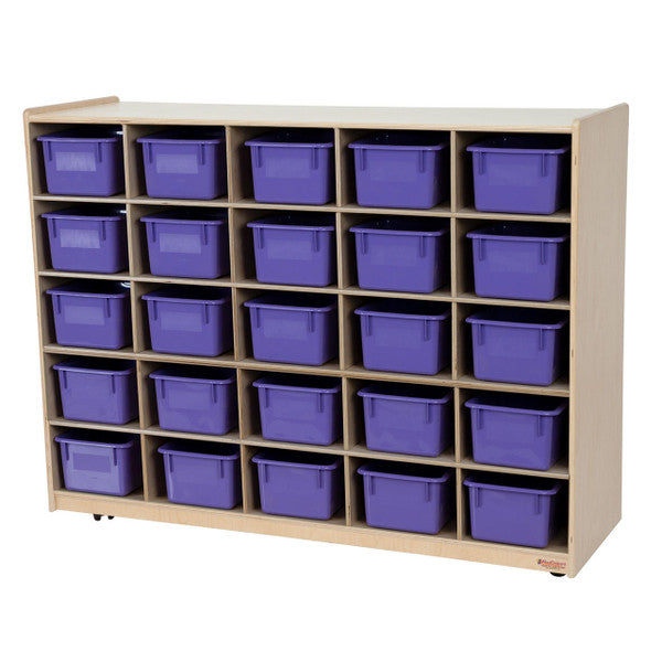 25 Tray Storage with Purple Trays