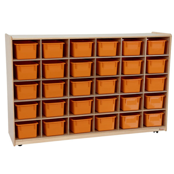 30 Tray Storage with Orange Trays