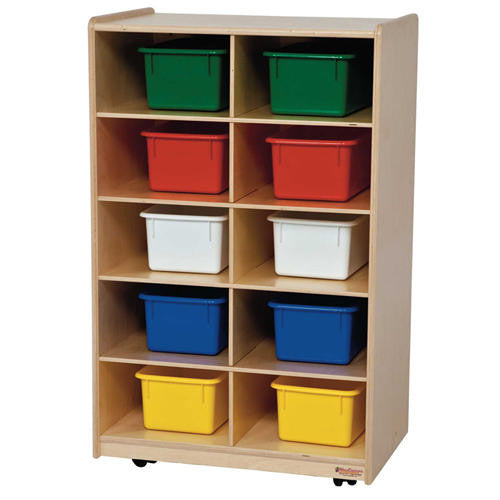 Vertical Storage with (10) Assorted Trays