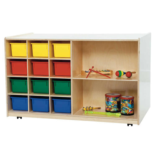 Double Mobile Storage with (12) Assorted Trays