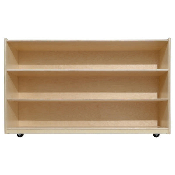 Double Mobile Storage with Lime Green Trays