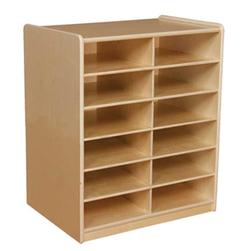 (12) 3" Letter Tray Storage Unit without Trays