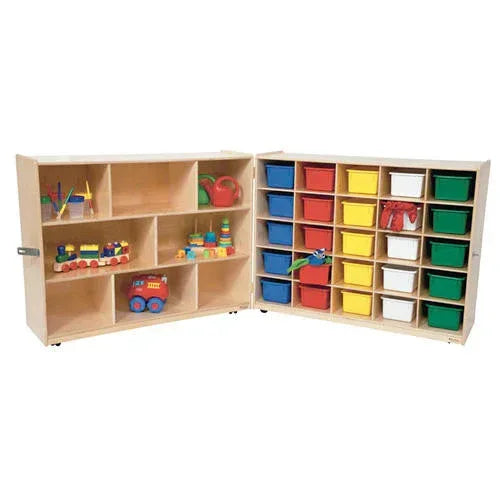Tray and Shelf Folding Storage with (25) Assorted Trays