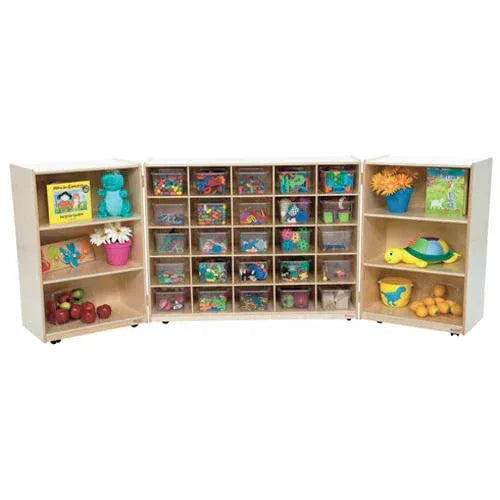 25 Tray Tri-Fold Storage with (25) Translucent Trays