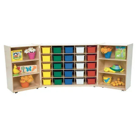 25 Tray Tri-Fold Storage with (25) Assorted Trays