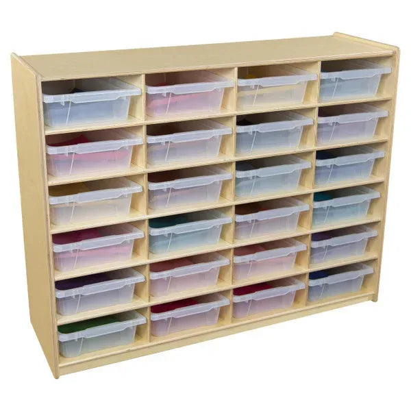Large Tray Storage with (24) Translucent 5" Letter Trays