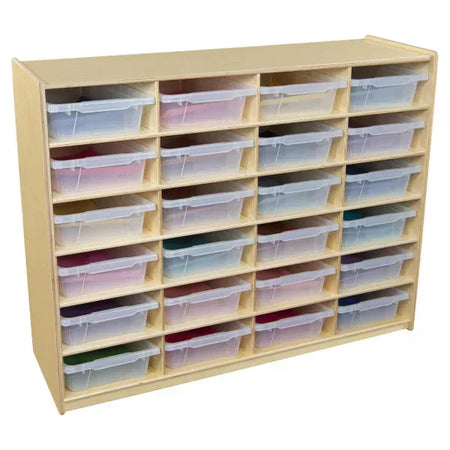 Large Tray Storage with (24) Translucent 5" Letter Trays