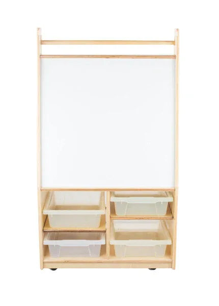 Mobile Magnetic Literacy Center with (4) Translucent Trays